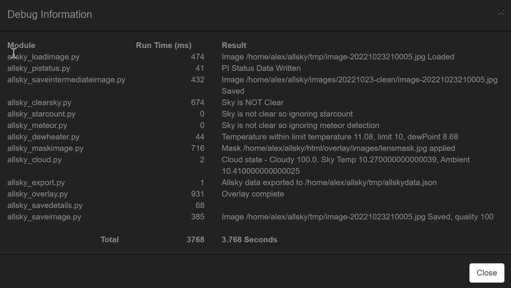 Module Debug Window
