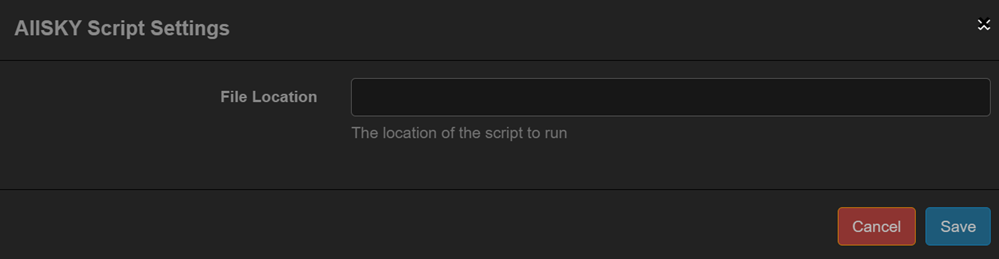 Script Settings