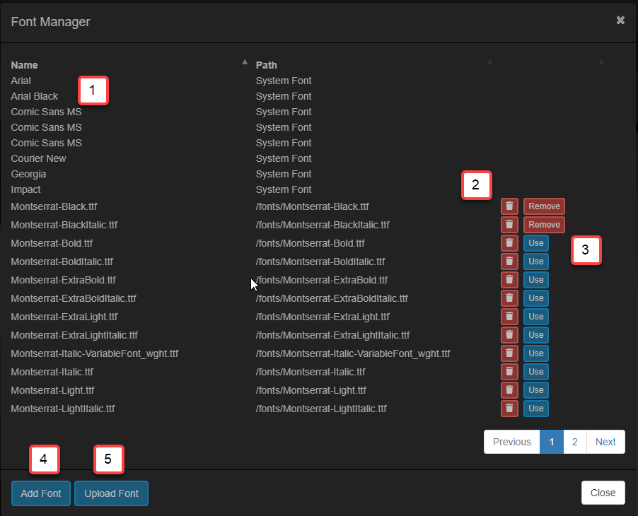 Font Manager